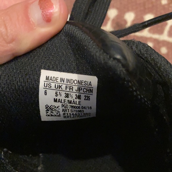 ISO size 7: Black mesh adidas superstar sneaker - Picture 4 of 4